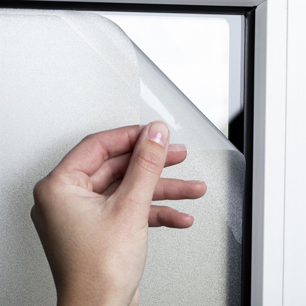 Hinrichs UV Fensterfolie Selbsthaftend - 90 x 200 cm Folie Fenster Sichtschutz Matt