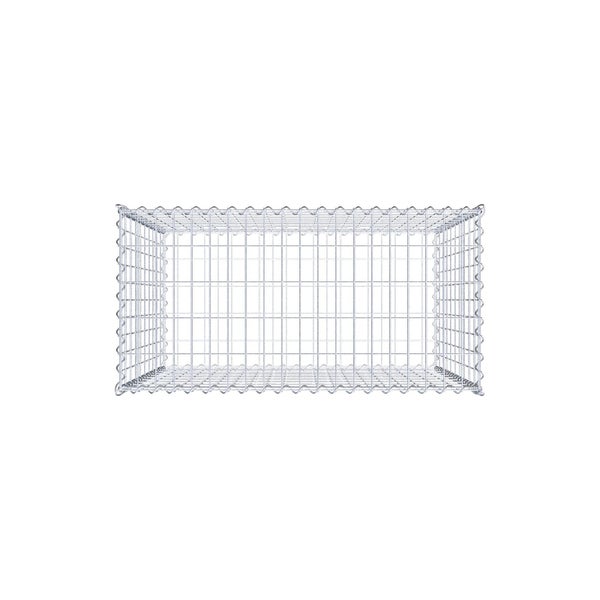Gabione 100 cm x 100 cm x 50 cm (L x H x T), Maschenweite 5 cm x 10 cm, Spirale