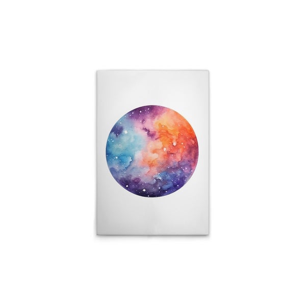 Leinwandbild mit Aquarell-Galaxie-Design