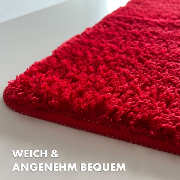 Roter Teppich mit weicher Oberfläche