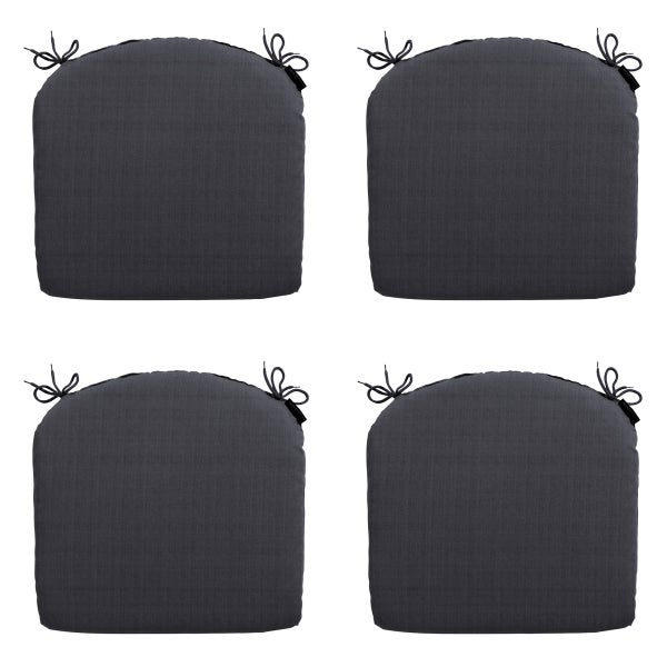 Sitzkissen Basic schwarz - Ca. 46x48 cm - 4er-Set