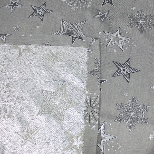FRANK FLECHTWAREN | Tafeldecke Shiny Christmas, VISKOSE, POLYESTER, METALLIC-GARN,  140 x 240 cm