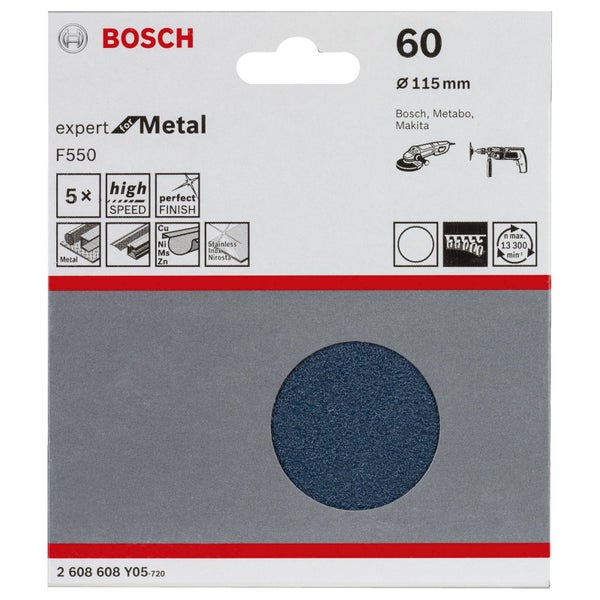 Bosch Expert Metall Schleifscheibe, 115 mm Durchmesser