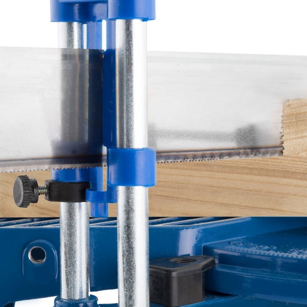 Gehrungssäge tectake  für Holz, Kunststoff und Aluminium Klingenlänge 550 mm blau