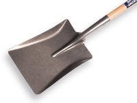 Rechteckiger Spaten mit Holzgriff