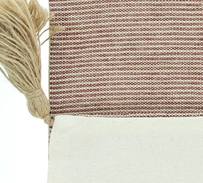 FRANK FLECHTWAREN | Kissenhülle Sunset Terra, BAUMWOLLE, POLYESTER, LEINEN, VISKOSE, 50 x 30 cm