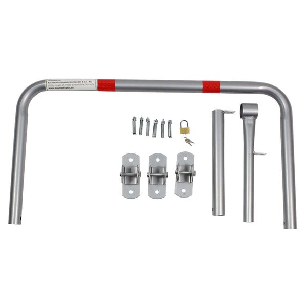 Parkplatzbügel mit Zubehör für die Montage