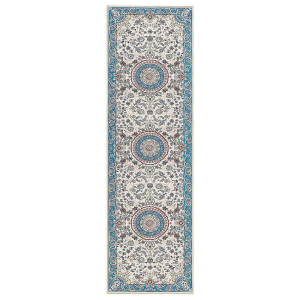 Läufer mit floralem Muster und Medaillon Design