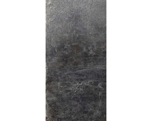 Wand- und Bodenfliese Schiefer dark 30x60 cm lappato