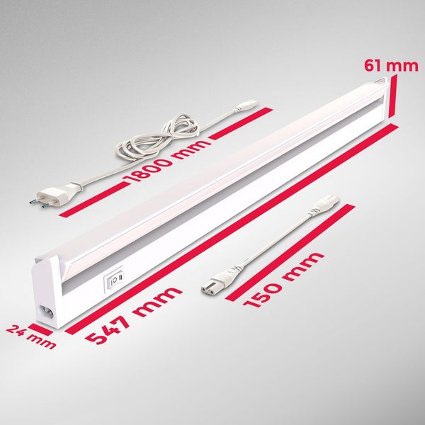 Unterbauleuchte - 6,8W, 740lm, LED, Stecker, erweiterbar, CCT, weiß