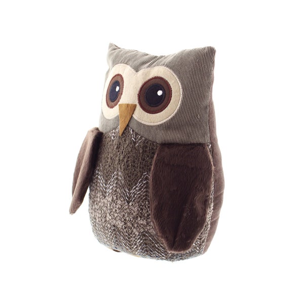 FRANK FLECHTWAREN | Türstopper-Eule Egon, POLYESTER, Höhe 25 cm, Gewicht ca. 1,5 kg