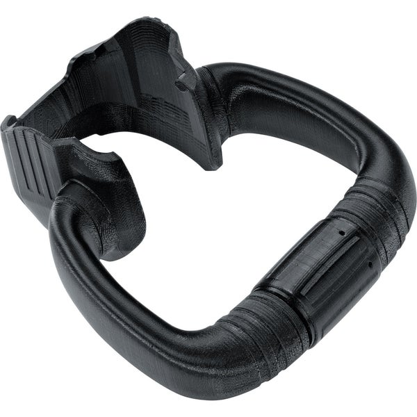 Schwarzer Zusatzhandgriff für Gartengeräte