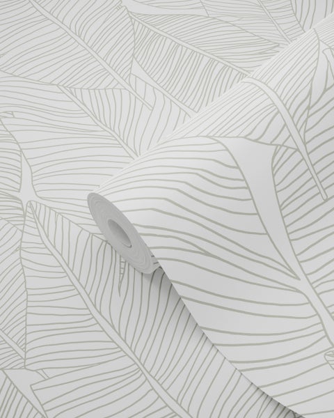 Tapetenrolle mit Bananenblattmuster