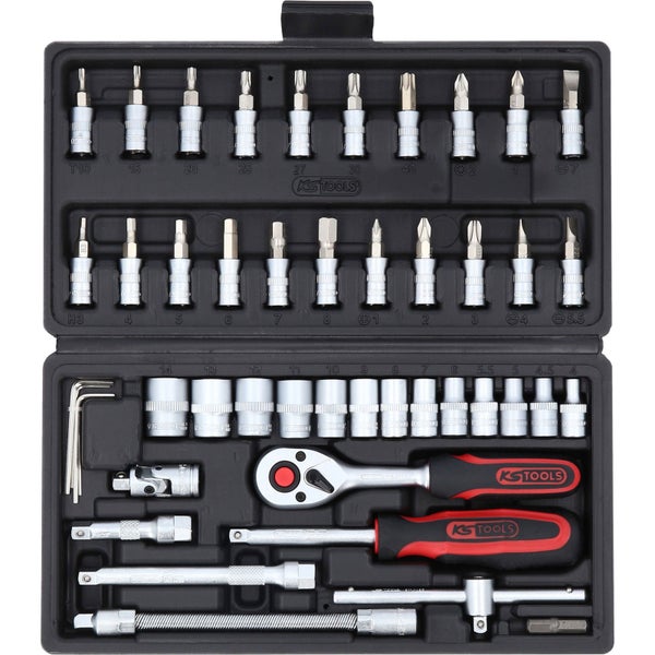 KS TOOLS 1/4 Steckschlüssel-Satz 46tlg. - 911.0646