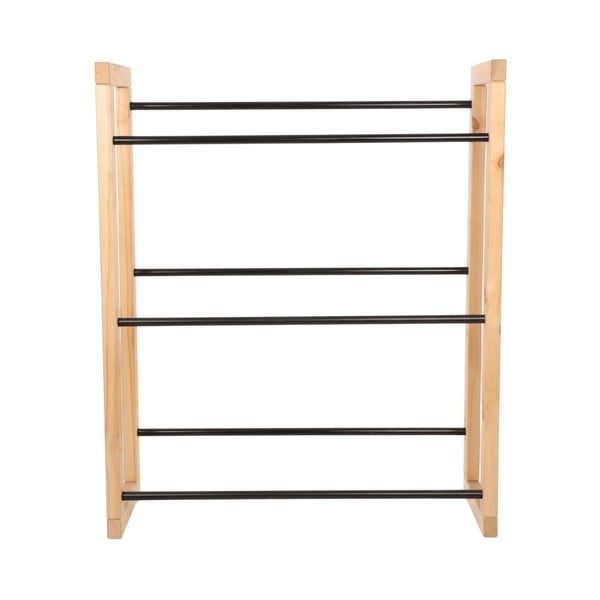 PROREGAL Getränkekistenregal HARZ HxBxT 137x112x35cm 9 Kisten auf 3 Ebenen Massives Kiefernholz Natur