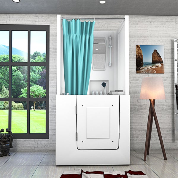 Seniorendusche Wanne Whirlpool S02D-WP-TH-B-L 100x78x205cm