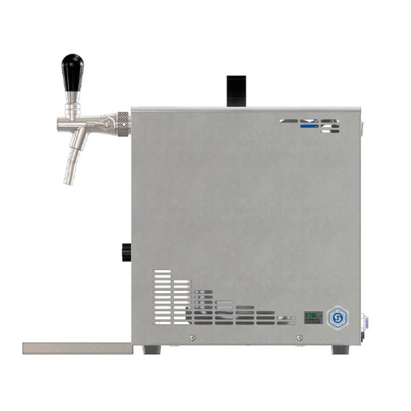 Komplett Set - Zapfanlage, Bierzapfanlage, Bierkoffer, Durchlaufkühler PYGMY 25 1-leitig Trockenkühler, 35 Liter/h, 5 Liter Adapter