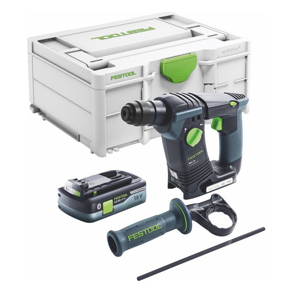 Festool BHC 18 Basic-4,0 Akku Bohrhammer 18 V 25 Nm 1,8 J SDS Plus ( 577057 ) Brushless + 1x Akku 4,0 Ah + Systainer - ohne Ladegerät
