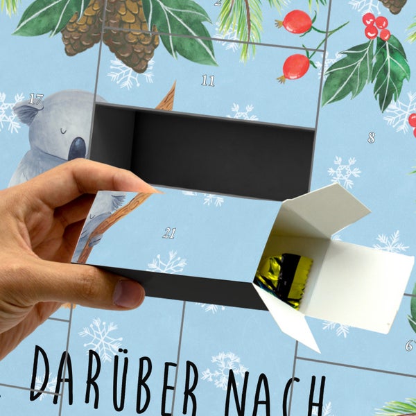 Mr. & Mrs. Panda Befüllbarer Adventskalender Koalabär - Blau Pastell
