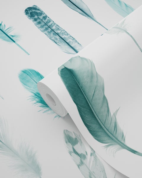 Tapetenrolle mit Federdesign