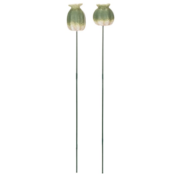 Zwei Mohnblumenstecker für den Garten