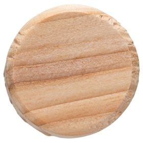 Runder Möbelknopf aus unbehandeltem Holz für Schränke und Kommoden