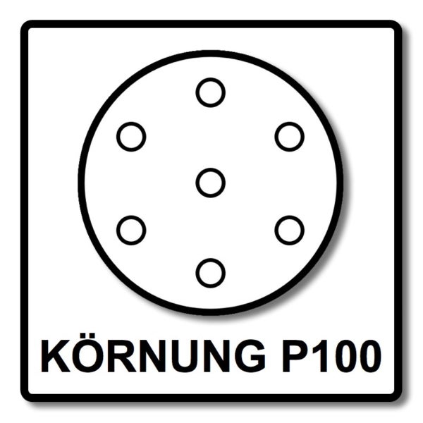Festool STF D150/48 Schleifscheiben Granat P100 150 mm 200 Stk. ( 2x 575163 ) für RO 150, ES 150, ETS 150, ETS EC 150, LEX 150, WTS 150, HSK-D 150