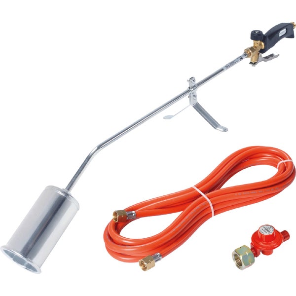 Schwarzer Werkzeugkoffer aus Kunststoff mit offenem Deckel, herausnehmbarem Trageeinsatz und verschiedenen Werkzeugen wie Maßband und Wasserwaage.