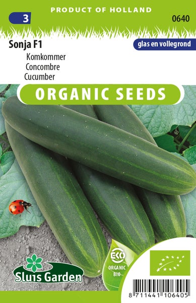 Sonja F1 Gurkensamenpackung für Gewächshaus und Freiland