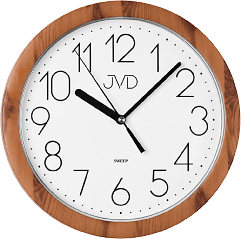 JVD Wanduhr H612.19 | Wanduhren klassisch | Geräuschlose Uhren