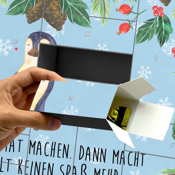 Mr. & Mrs. Panda Befüllbarer Adventskalender Pinguin Diät - Blau Pastell
