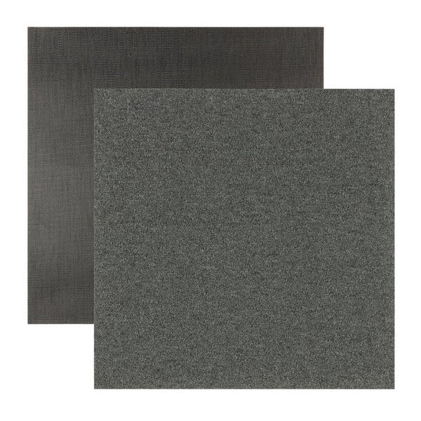 FLOORDIREKT Nylon Teppichfliese Edinburgh - 50 x 50 cm - Selbstliegend - Anthrazit