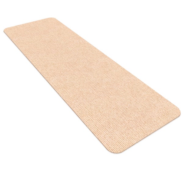 Stufenmatte Stufenschutz NEMESIS Treppenschutz Treppenmatte einfarbig selbsthaftend Creme 20x120cm