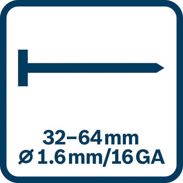Bosch Akku-Holznagler GNH 18V-64-2 M Solo - 0601482000