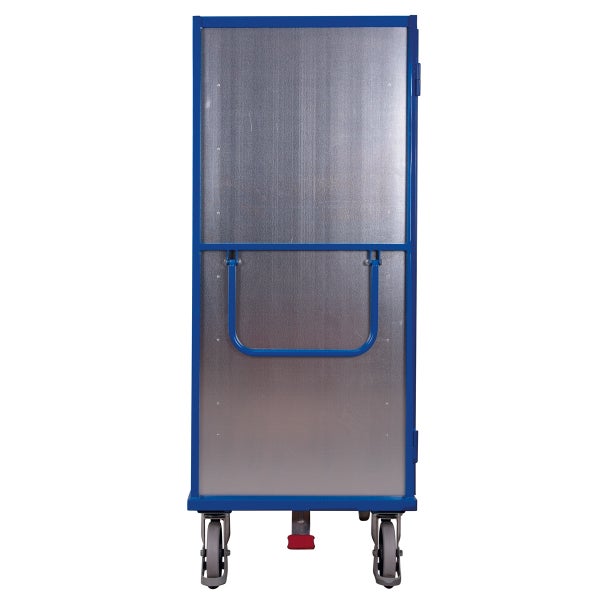 VARIOfit Etagenwagen aus Stahlblech mit Schiebebügel, Drehgriff und 5 Ladeflächen 1045x685mm