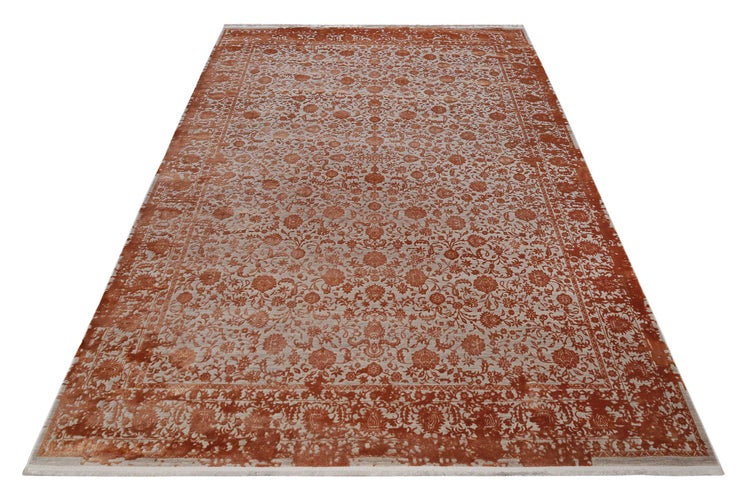 Esprit Teppich Rot Grau meliert Vintage Florida 133x200 cm