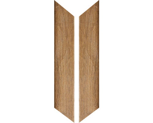 Wand- und Bodenfliese Auvergne Dore Chevron 7,5x40,7cm