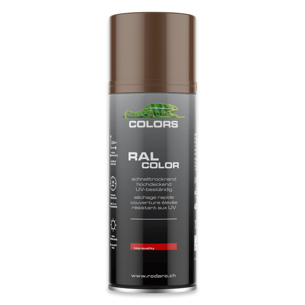 COLORS Sprühlack 400ml RAL8011 Nussbraun Glanz