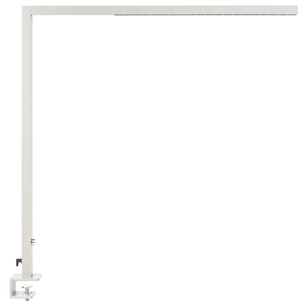 LED Schreibtischlampe klemmbar VOLANS mit Dimmer Metall Silber
