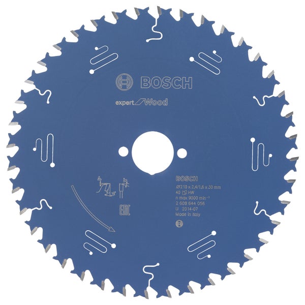 Bosch Kreissägeblatt Expert for Wood für Handkreissägen 210 x 30 x 2,4 mm 40 - 2608644056