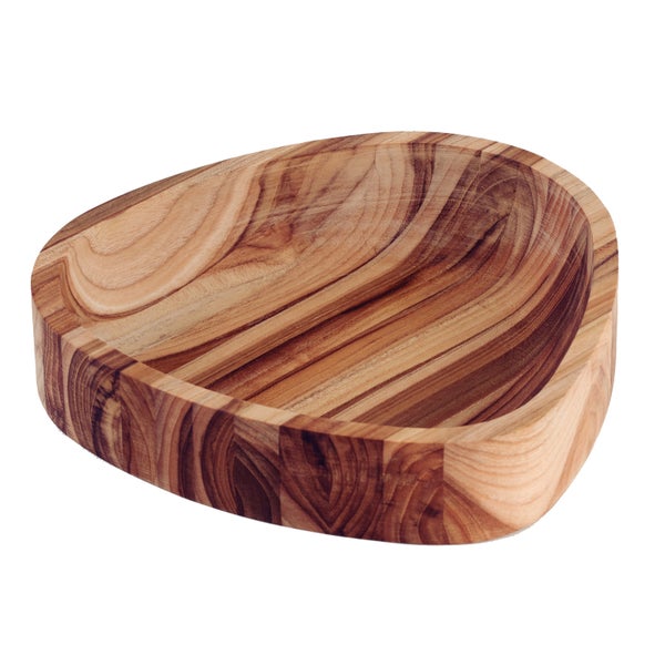 Holzschale in organischer Form