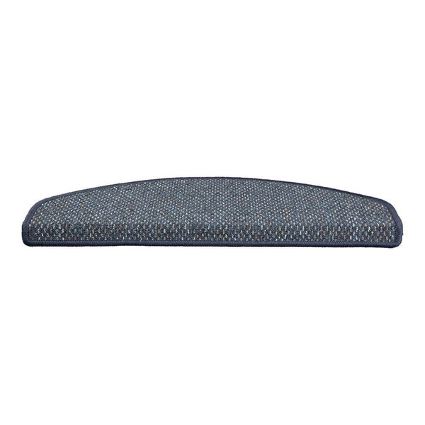 FLOORDIREKT Stufenmatte Ponto - Unempfindlich & Pflegeleicht - Blau - Rechteckig - 23,5 x 65 cm