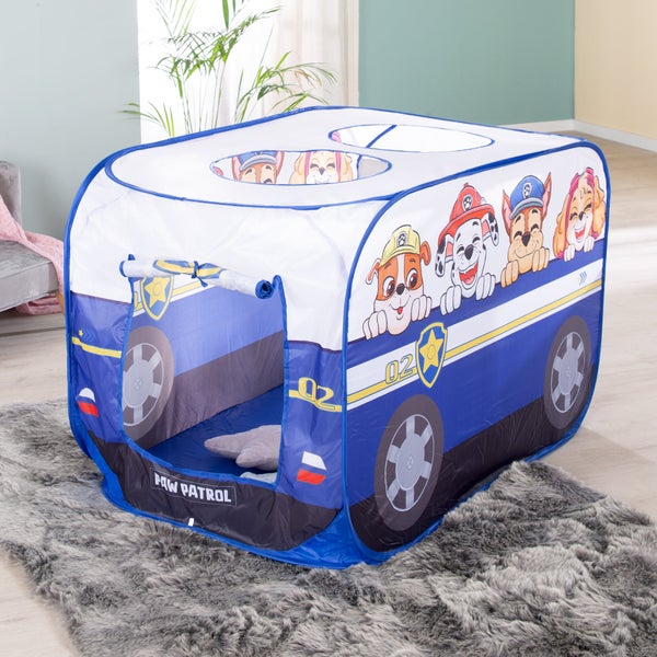 ROBA Pop Up Spielbus Paw Patrol - Kinderzelt in Autoform, Indoor & Outdoor