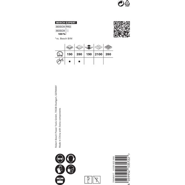 Bosch Expert Schleifblattset, Körnung P240, 10 Stück, 115 x 280 Millimeter