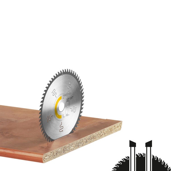 Festool Sägeblatt im Einsatz auf einem Werkstück.