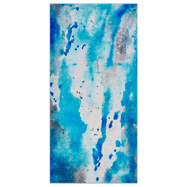 Teppich blau-grau Flecken-Motiv 80 x 150 cm BOZAT