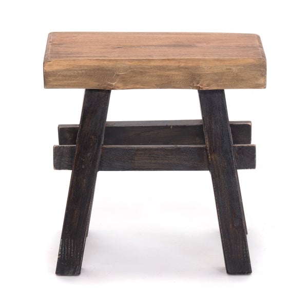 Hocker VINTAGE 40 Massivholz 04 schwarz-natur