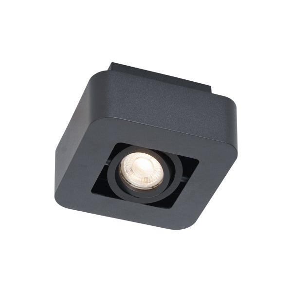 Quadratische Deckenleuchte mit integriertem Leuchtmittel