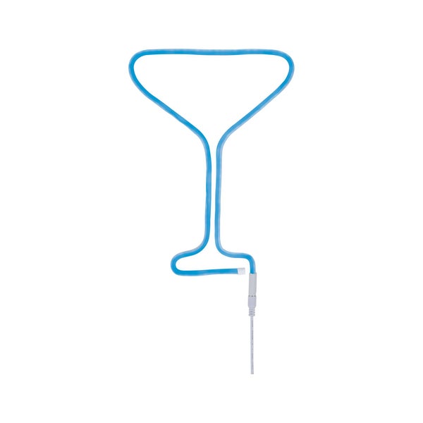 Dekorative LED Leuchte in Form eines Cocktailglases mit USB Anschluss