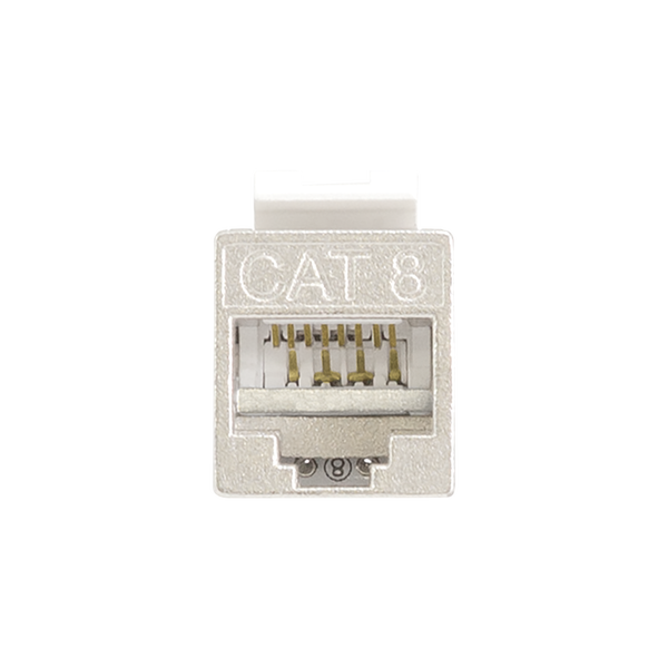 Cat. 8.1 Keystone Modul RJ45 Buchse 40Gbits 2000MHz STP Kupplung vollgeschirmt für AWG22-24 Verlegekabel Cat. 8, Cat. 7a, Cat. 7, Cat. 6, Cat. 6a, Cat. 5 und Netzwerk Patchpanel Patchfeld